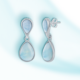 Caribbean Cascade Larimar Earrings