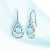 Atlantis Tears Larimar Earrings
