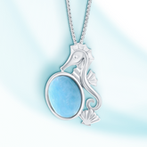 Caribbean Embrace Seahorse Pendant