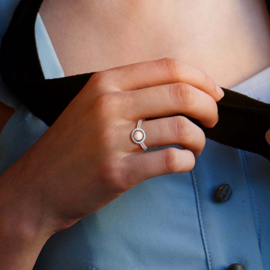 Aurora's Crown Opal Ring