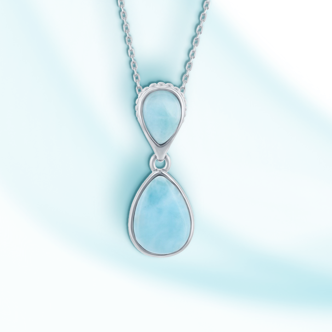 Ocean's Harmony Larimar Pendant