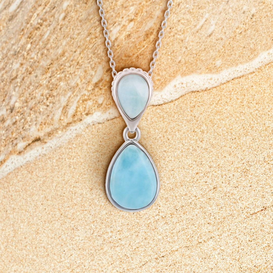 Ocean's Harmony Larimar Pendant