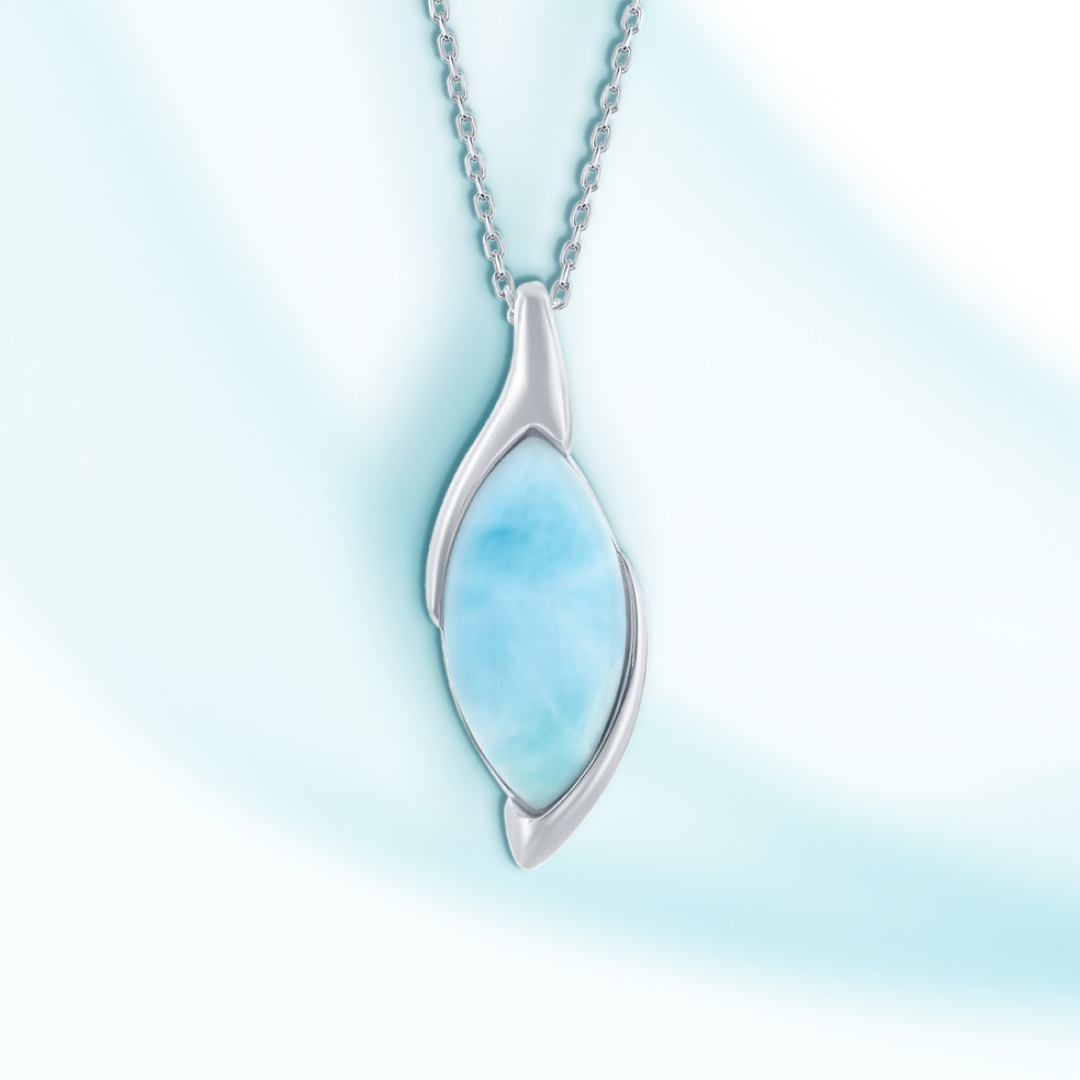 Caribbean Sunset Larimar Pendant