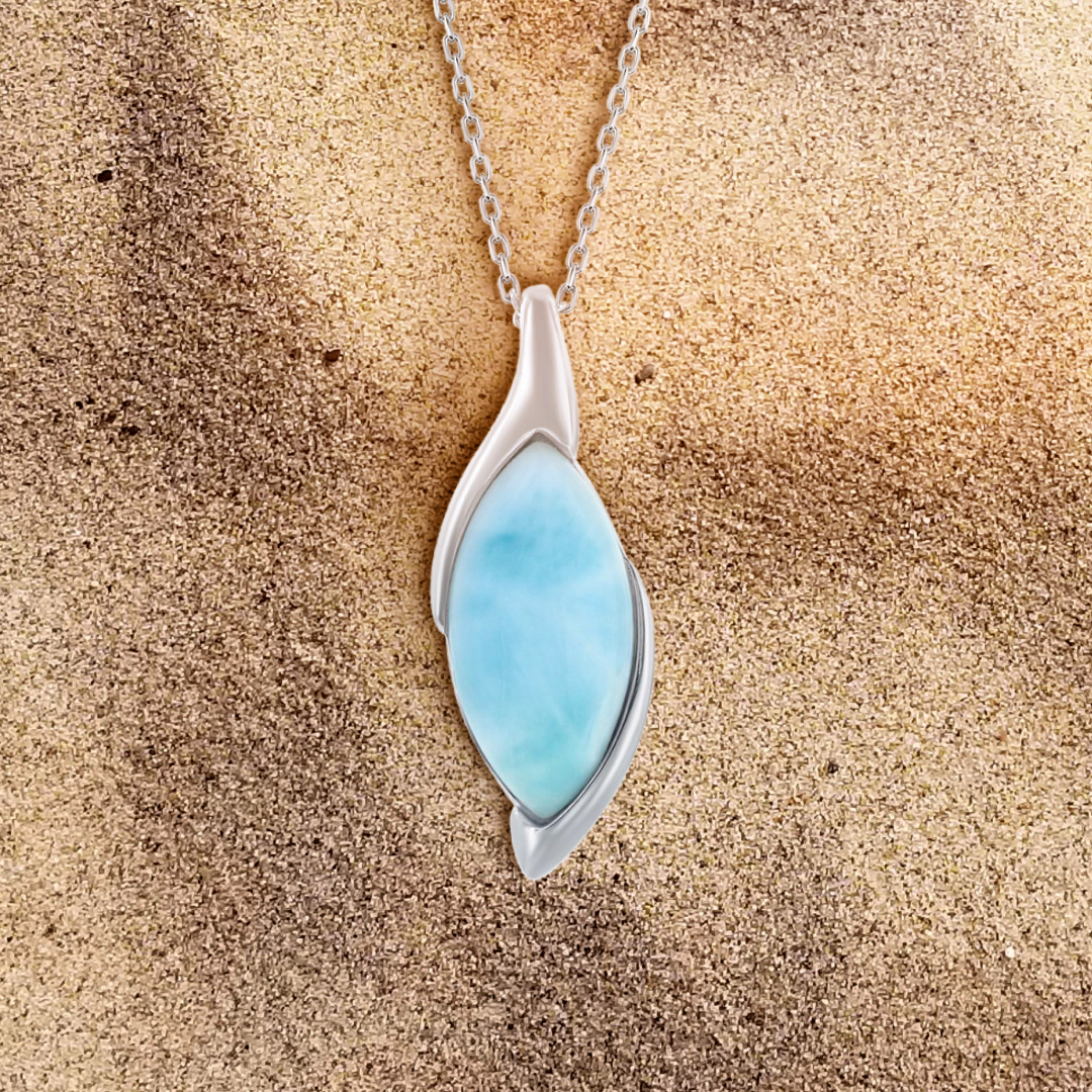 Caribbean Sunset Larimar Pendant