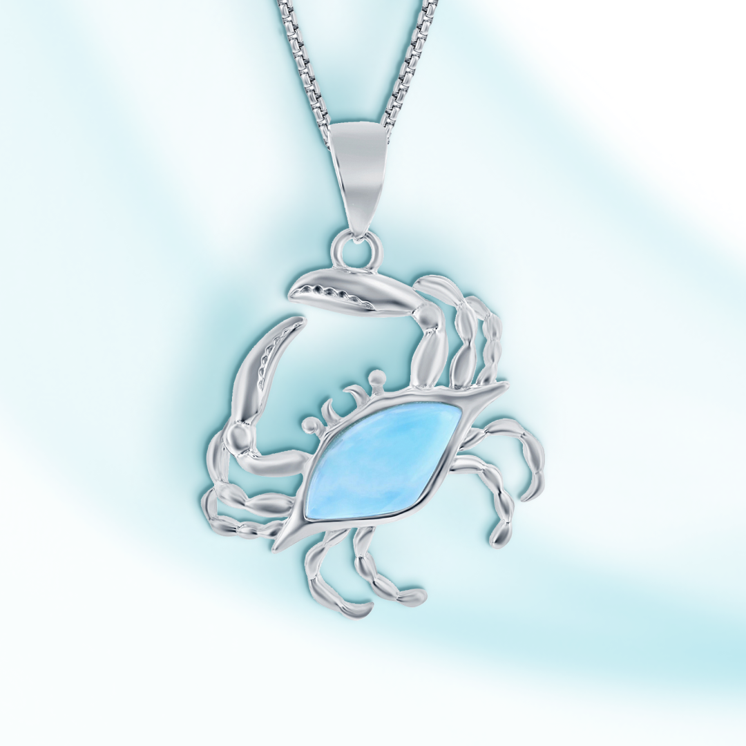 Coastal Guardian Crab Pendant