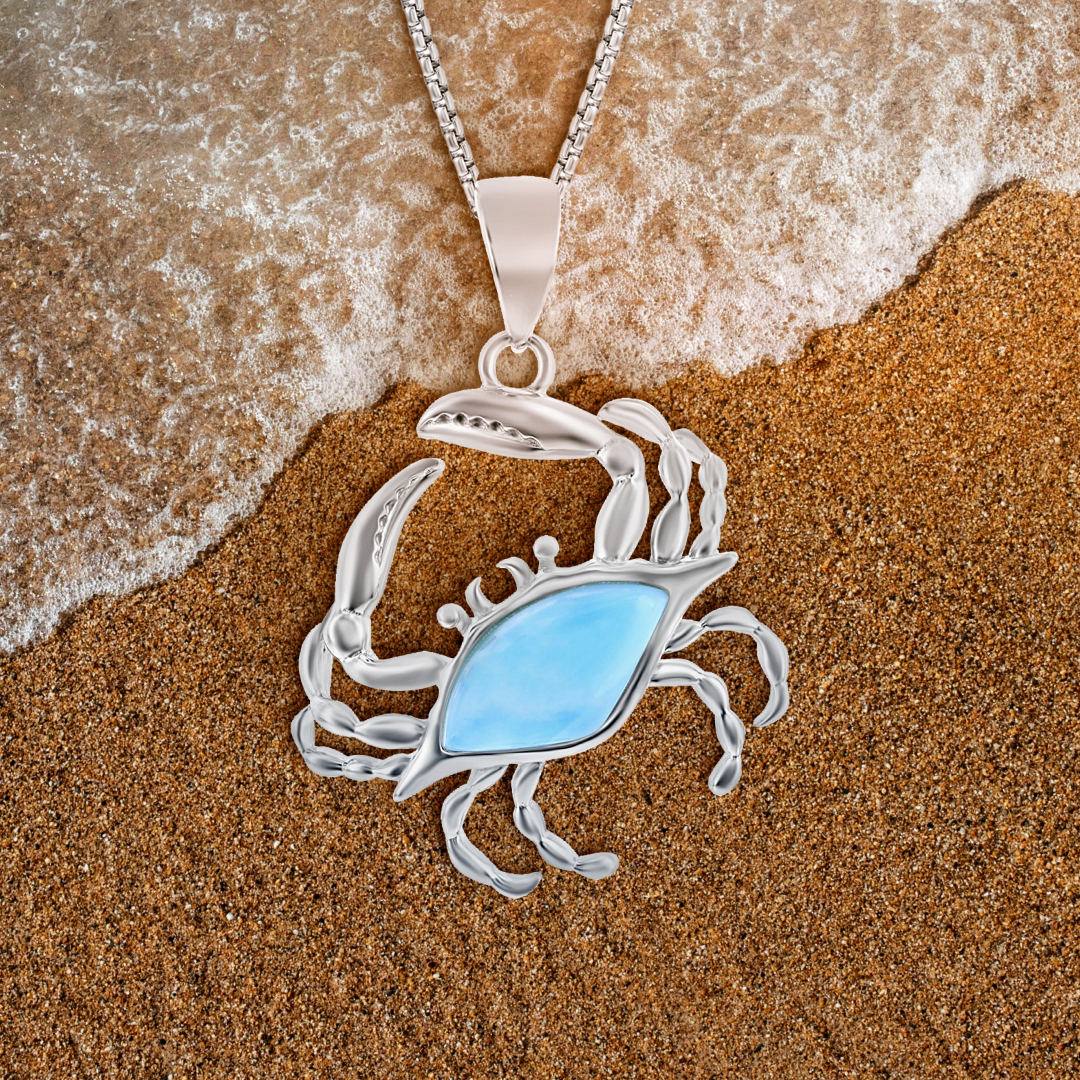 Coastal Guardian Crab Pendant