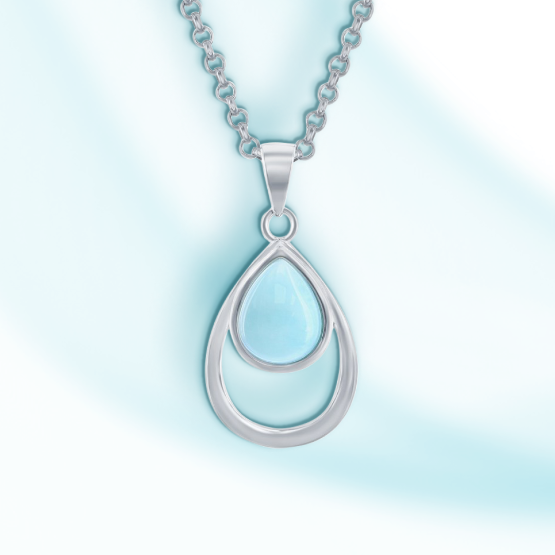 Caribbean Cascade Larimar Pendant