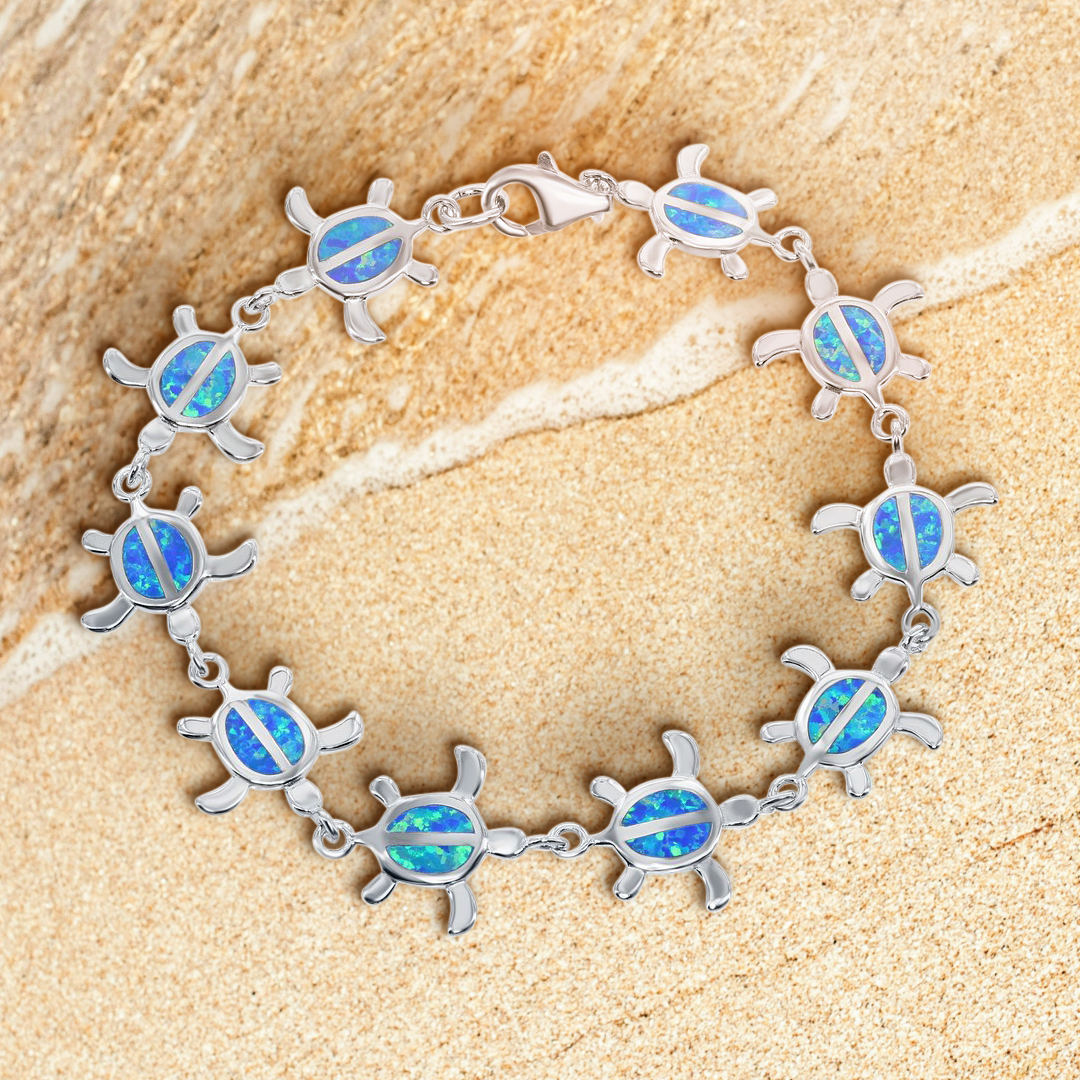 Serene Seas Opal Turtle Bracelet