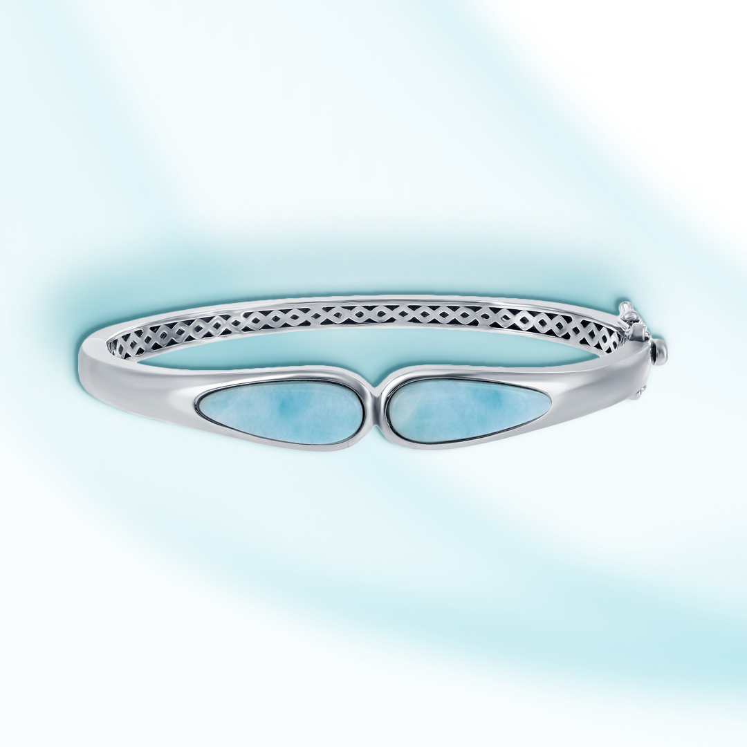 Tropical Tides Larimar Bangle