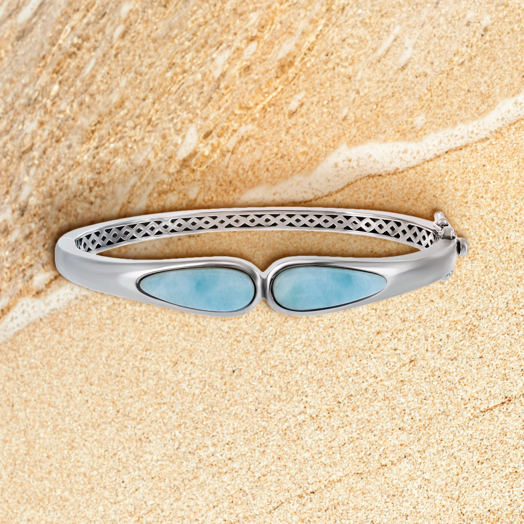 Tropical Tides Larimar Bangle